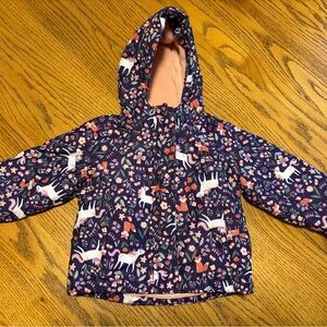 The Children's Place Navy Purple Unicorn Patterned Jacket